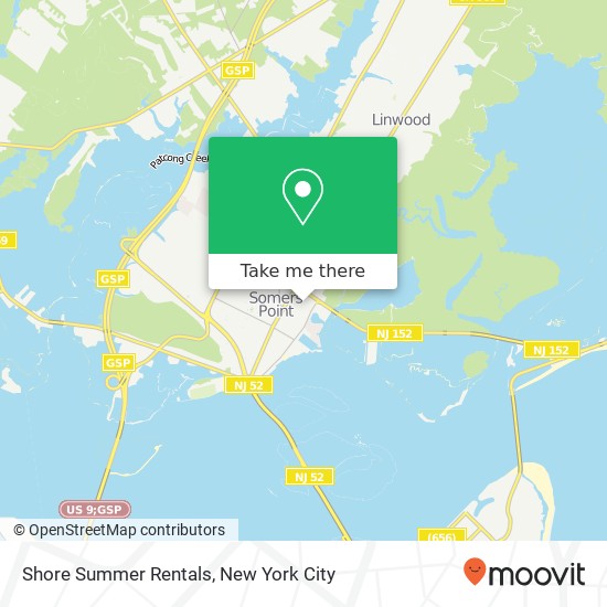 Mapa de Shore Summer Rentals