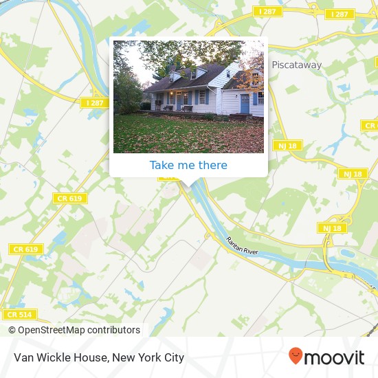 Van Wickle House map