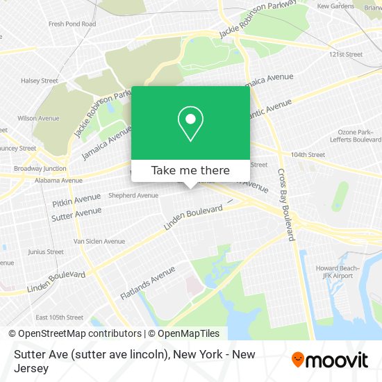 Mapa de Sutter Ave (sutter ave lincoln)