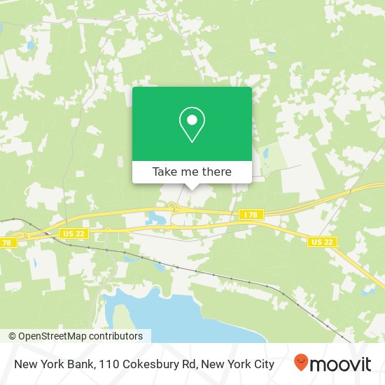 Mapa de New York Bank, 110 Cokesbury Rd