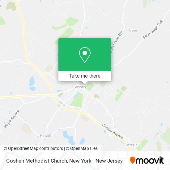 Goshen Methodist Church map