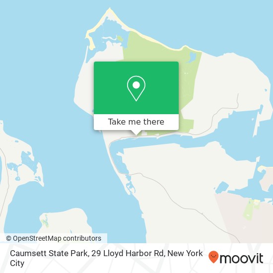 Mapa de Caumsett State Park, 29 Lloyd Harbor Rd