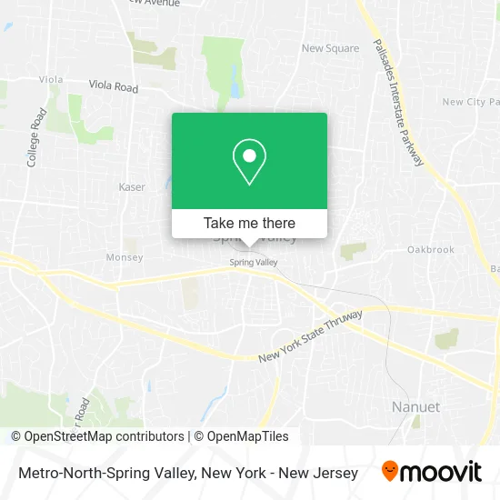 Metro-North-Spring Valley map