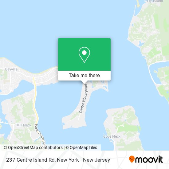 Mapa de 237 Centre Island Rd, Oyster Bay, NY 11771