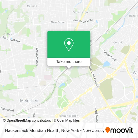 Hackensack Meridian Health map
