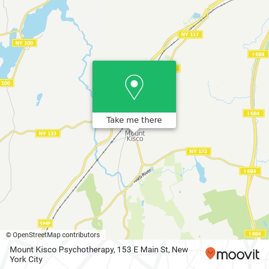 Mapa de Mount Kisco Psychotherapy, 153 E Main St