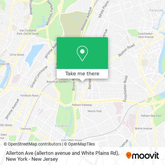 Allerton Ave (allerton avenue and White Plains Rd) map