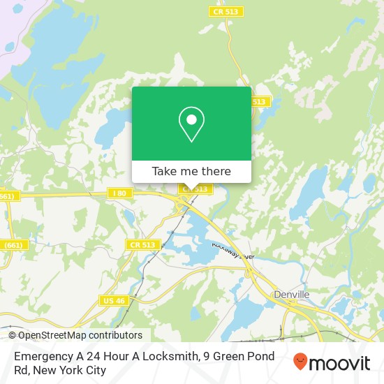 Emergency A 24 Hour A Locksmith, 9 Green Pond Rd map