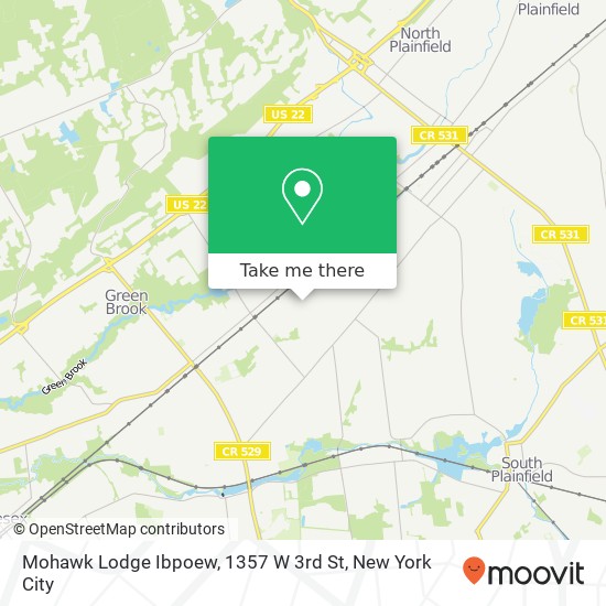 Mohawk Lodge Ibpoew, 1357 W 3rd St map