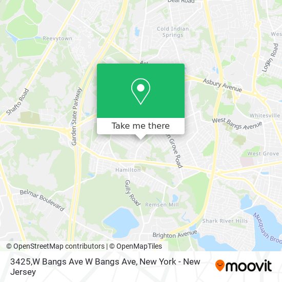 Mapa de 3425,W Bangs Ave W Bangs Ave