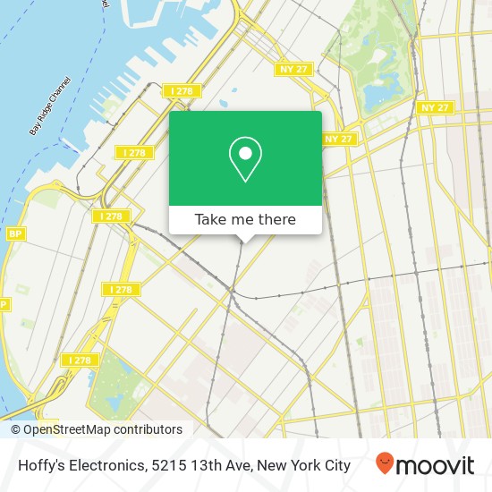 Mapa de Hoffy's Electronics, 5215 13th Ave