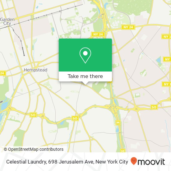 Mapa de Celestial Laundry, 698 Jerusalem Ave