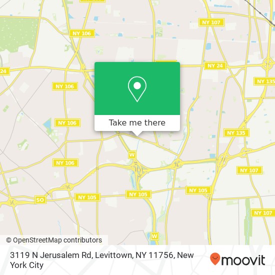 3119 N Jerusalem Rd, Levittown, NY 11756 map