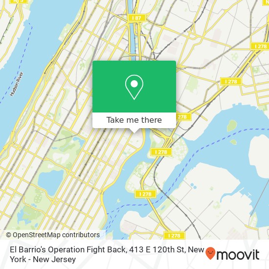 El Barrio's Operation Fight Back, 413 E 120th St map