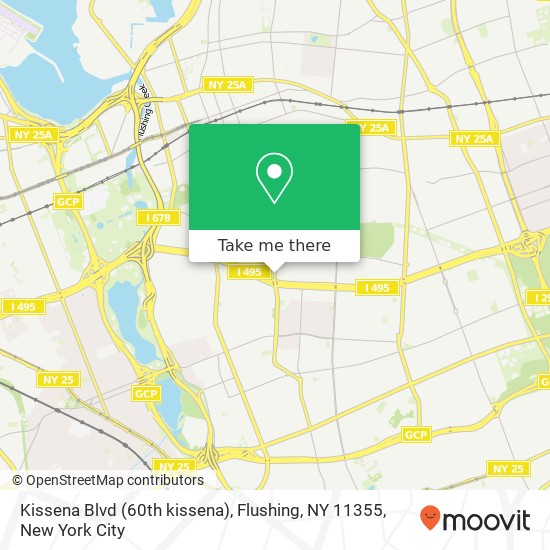 Mapa de Kissena Blvd (60th kissena), Flushing, NY 11355