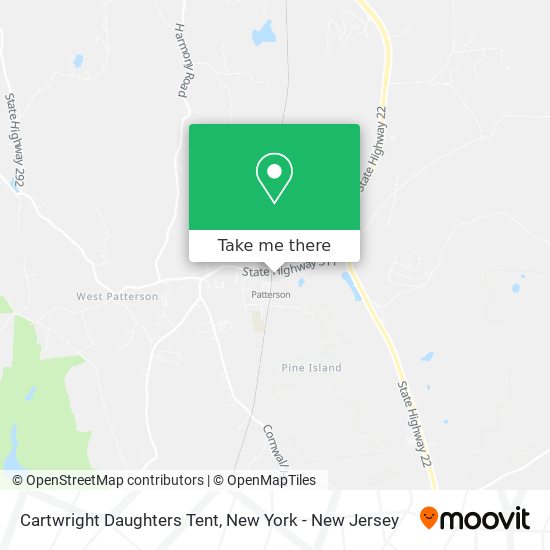 Mapa de Cartwright Daughters Tent