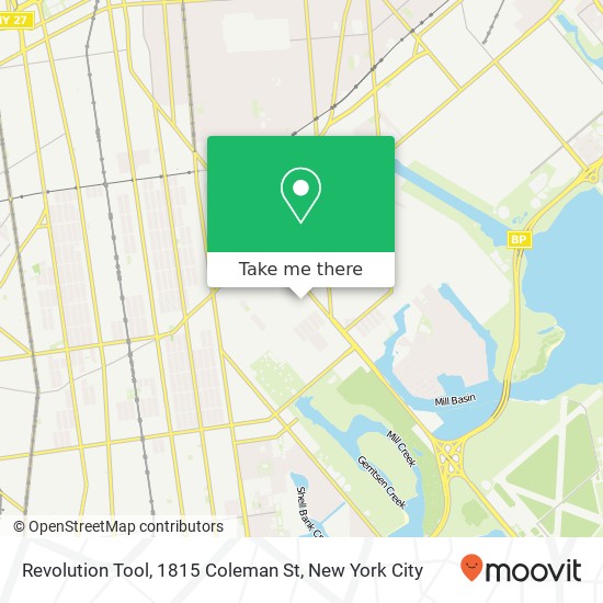 Revolution Tool, 1815 Coleman St map