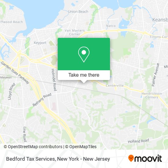 Bedford Tax Services map