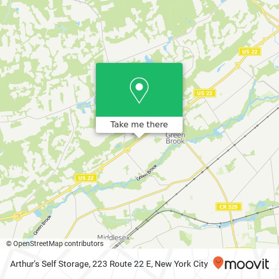 Mapa de Arthur's Self Storage, 223 Route 22 E