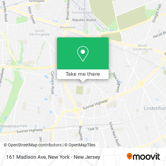 161 Madison Ave map