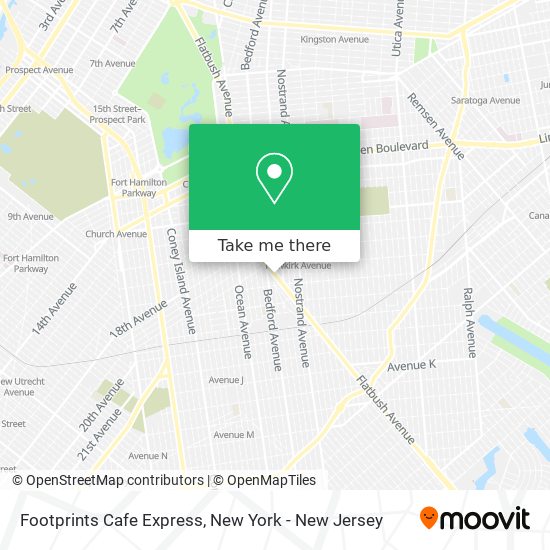Mapa de Footprints Cafe Express