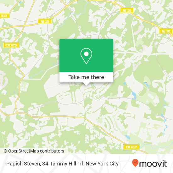 Mapa de Papish Steven, 34 Tammy Hill Trl