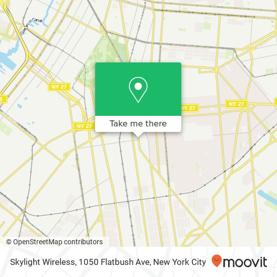 Skylight Wireless, 1050 Flatbush Ave map