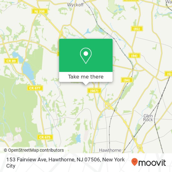 153 Fairview Ave, Hawthorne, NJ 07506 map