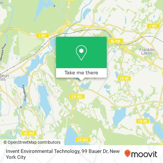 Mapa de Invent Environmental Technology, 99 Bauer Dr