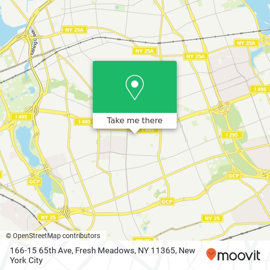 166-15 65th Ave, Fresh Meadows, NY 11365 map