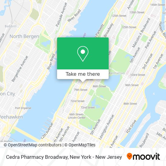 Cedra Pharmacy Broadway map