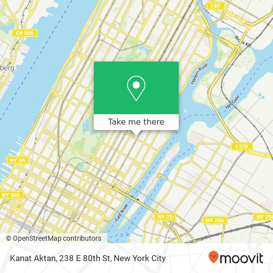 Kanat Aktan, 238 E 80th St map