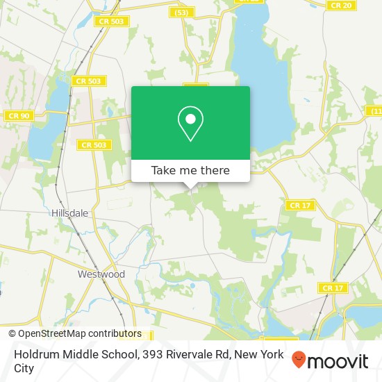 Holdrum Middle School, 393 Rivervale Rd map