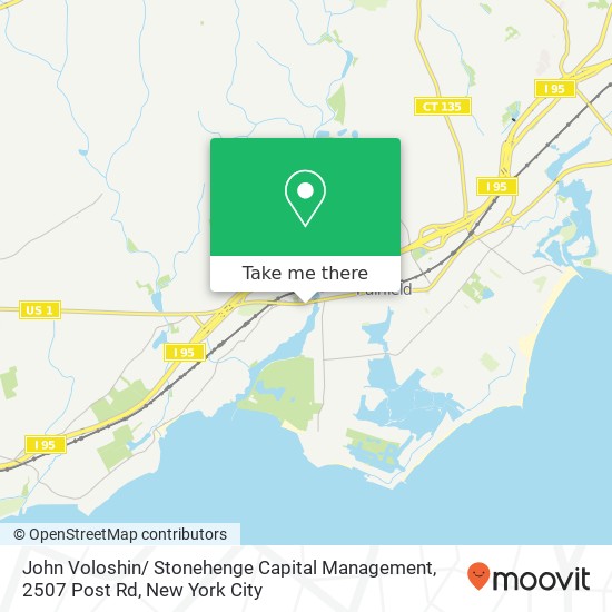 Mapa de John Voloshin/ Stonehenge Capital Management, 2507 Post Rd