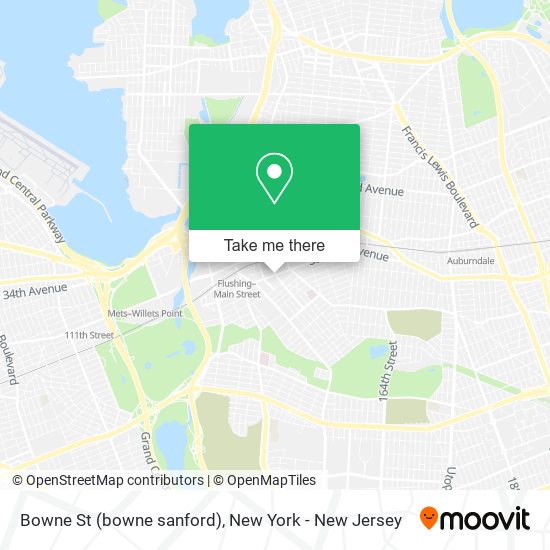 Bowne St (bowne sanford) map