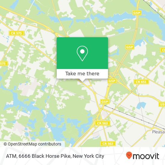 ATM, 6666 Black Horse Pike map