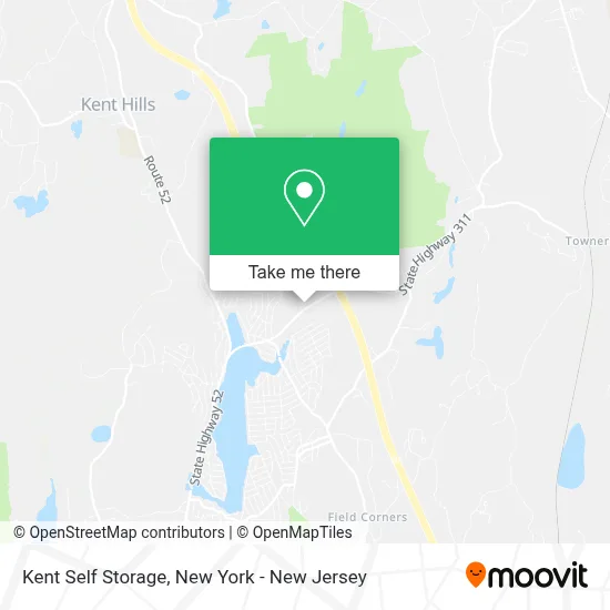 Kent Self Storage map