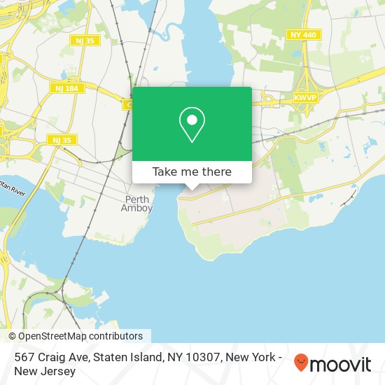 Mapa de 567 Craig Ave, Staten Island, NY 10307