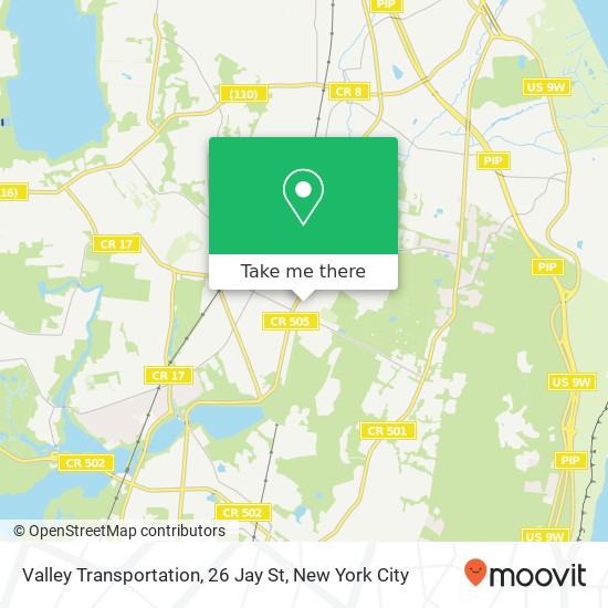 Mapa de Valley Transportation, 26 Jay St