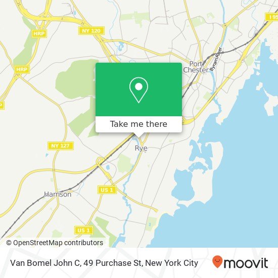 Van Bomel John C, 49 Purchase St map