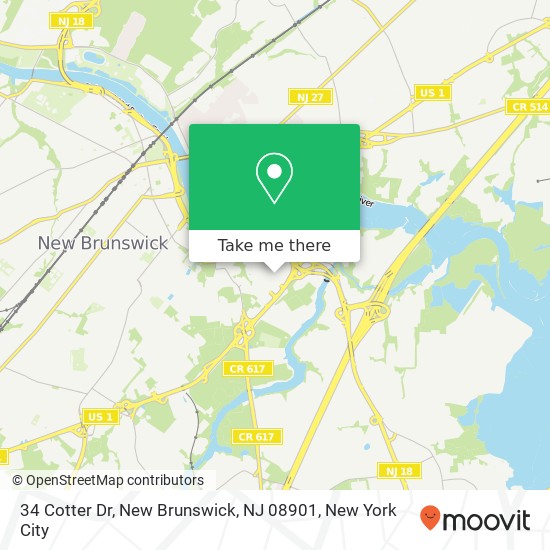 34 Cotter Dr, New Brunswick, NJ 08901 map