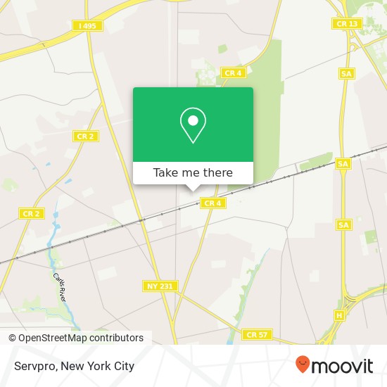 Mapa de Servpro, 40 Prospect Pl