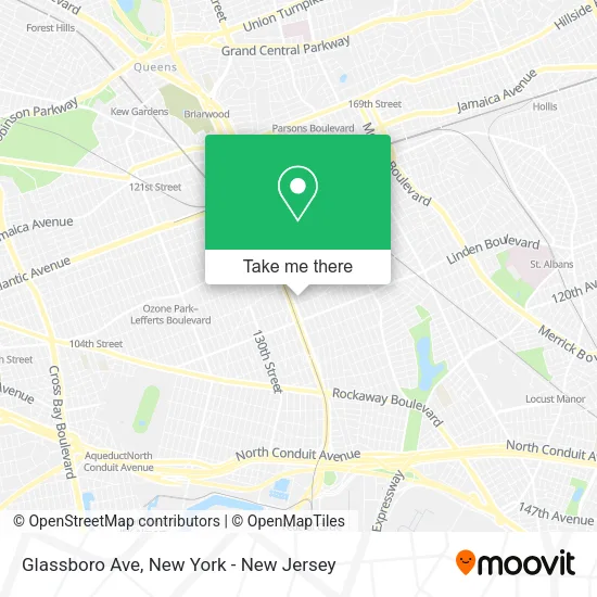 Glassboro Ave map