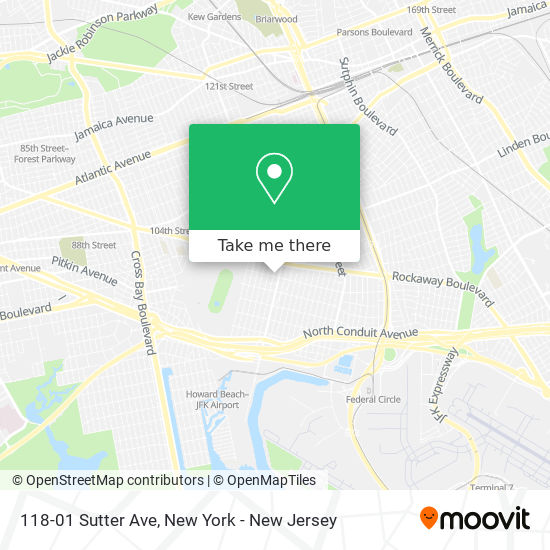 Mapa de 118-01 Sutter Ave