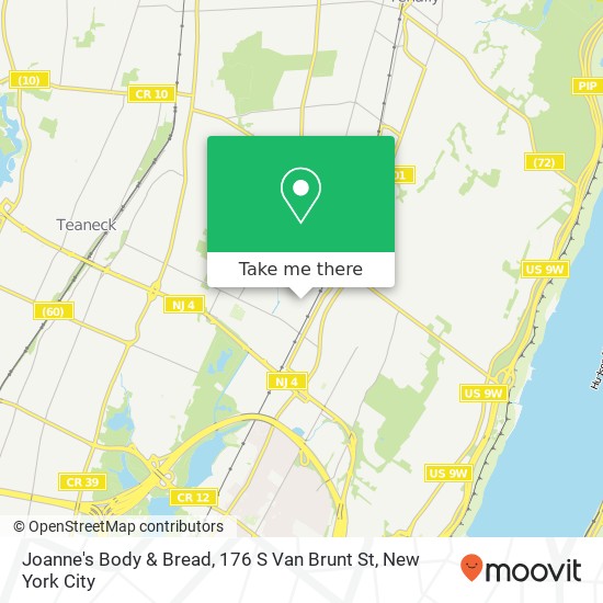 Mapa de Joanne's Body & Bread, 176 S Van Brunt St