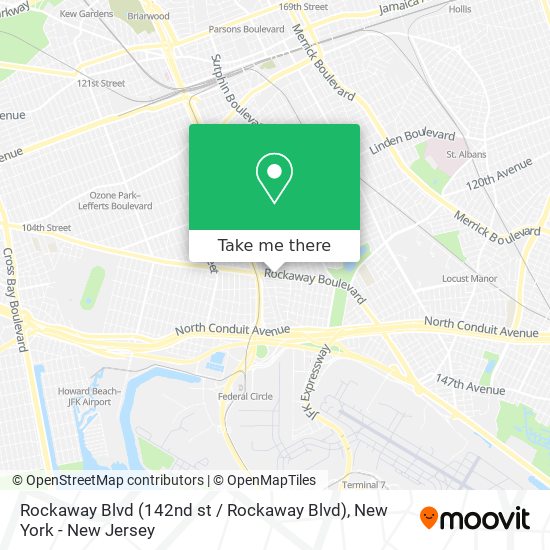Rockaway Blvd (142nd st / Rockaway Blvd) map