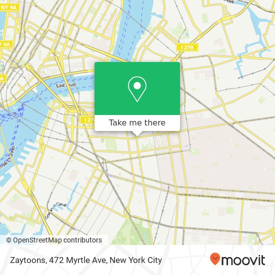 Mapa de Zaytoons, 472 Myrtle Ave