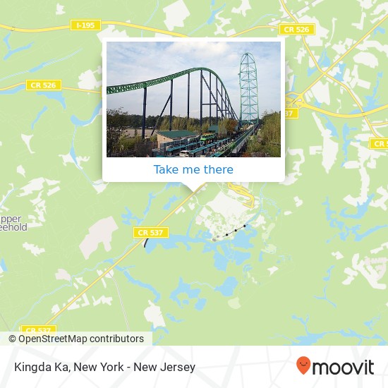 Kingda Ka map