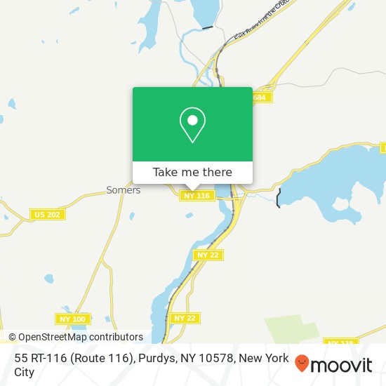 Mapa de 55 RT-116 (Route 116), Purdys, NY 10578