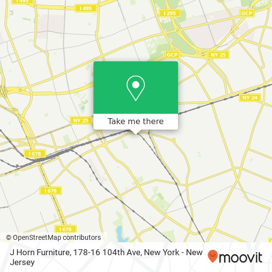 Mapa de J Horn Furniture, 178-16 104th Ave